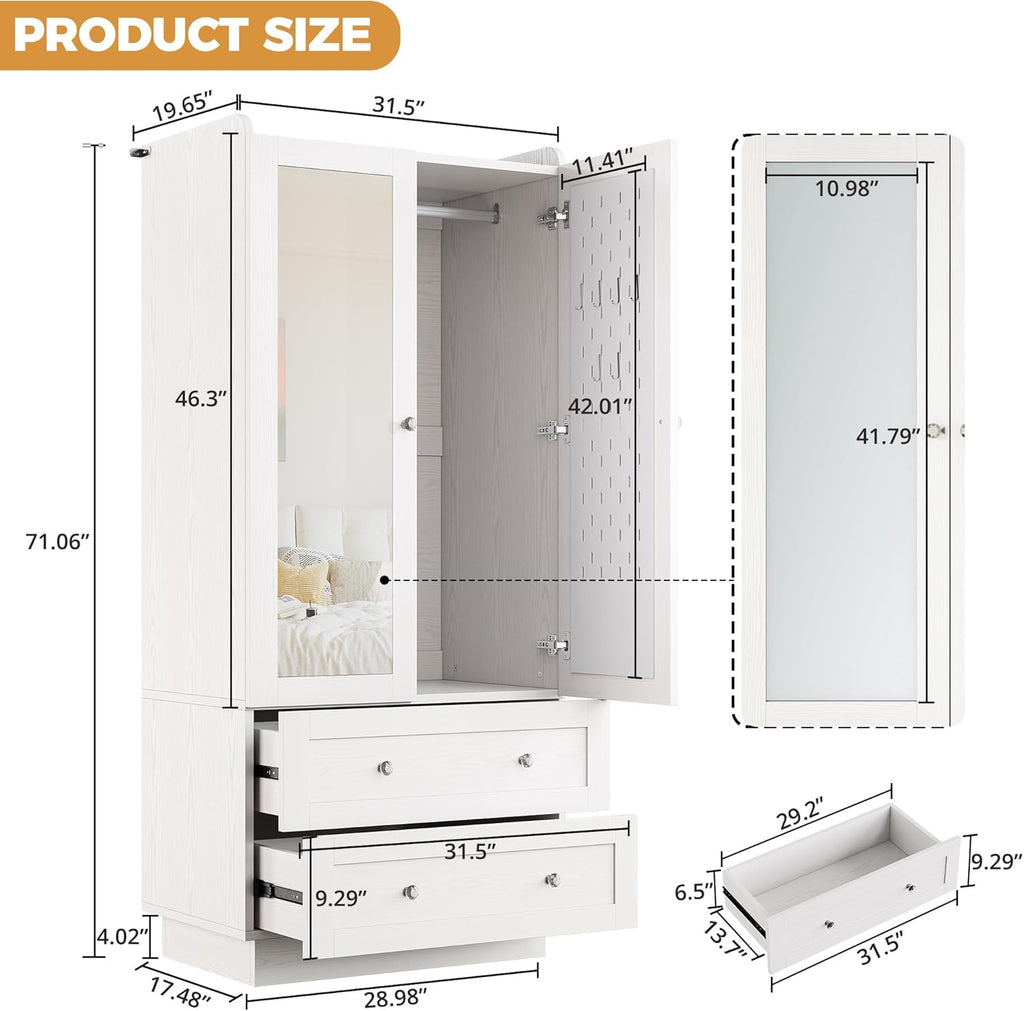 Smart LED Wardrobe — Where Style Meets Intelligent Storage!