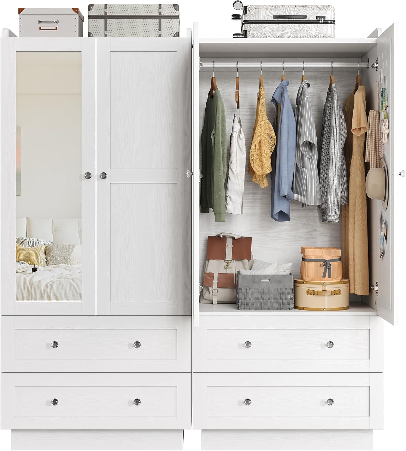 Smart LED Wardrobe — Where Style Meets Intelligent Storage!